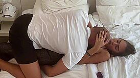 My nympho 18yo neighbor sneaks in for rough apartment fuck