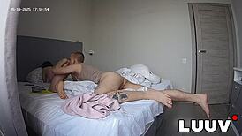 luuv kareflores bares shaved pussy in homemade webcam romp with boyfriend