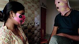 Desi bhabhi screams for devar's cock pounding in kitchen!