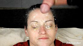 Eye-Dripping Bukkake Facial Compilation with Brunette Sluts Swallowing Loads