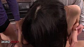 nozomi hazuki seductive japanese beauty takes deep hairy pussy pounding
