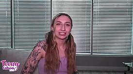 i feel her wet trimmed pussy gripping as tatted student nina creampies missionary