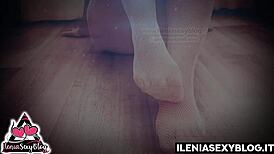 pervy italian whispers foot licking asmr on phone 😈👅