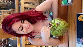 whoa found this hot brazilian big ass babe took her to toilet shes super naughty 😈🔥