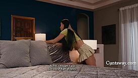 i was scared at first but anna claire clouds and ameena green turned my fears into wet lesbian scissoring lust