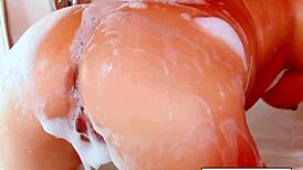 Hey, ever seen a redhead like Jayden go wild in the tub?