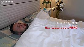 slipping into my girlfriend's tight asian best friend's wet pussy for secret pounding