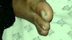 amateur fetish feet play intensifies in bedroom night four pack