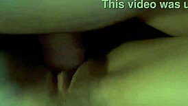 Close Up View of Her Rico Cumshot in Homemade Interracial Action