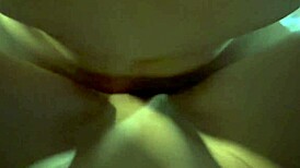 Close Up View of Her Rico Cumshot in Homemade Interracial Action