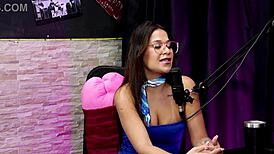 deny barbie chats dirty with tifany and lucas ferraz in sheer red swing casting compilation