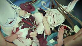 Genshin Impact Alice's Bondage Cowgirl DP Gangbang Collection