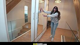 blind date sparks with athletic blonde deepthroat in jeans