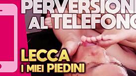 pervy italian whispers foot licking asmr on phone 😈👅