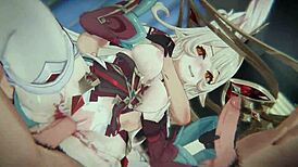 Genshin Impact Alice's Bondage Cowgirl DP Gangbang Collection