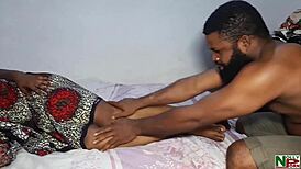 Village milf stepmom moans from stepson massage turning into big cock fuck