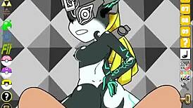 superwiiu poses rides and sucks in interactive pov