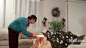 FFM Christmas toy gift spirals into mother-in-law hardcore threesome overload