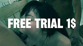 japanese jav babe's tight cunt stretched rough before creampie fill-up