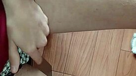 POV: My Classmate and I Jerk Off Under the Desk in Class, Cumming Together