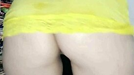 redhead in yellow lingerie red panties toys masturbate sol mega fire 🔥