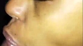 skinny puta slurps huge cock then rides it like crazy colombian whore