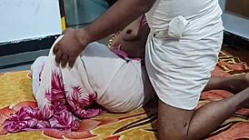 indian hot wife gives handjob footjob then rides cowgirl style