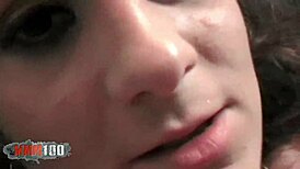POV Skinny French Brunette Alys Rebel Nailed Hard in Tight Pussy and Ass