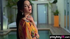 bold ukrainian beauty malena fends off clothes for shaved pussy reveal