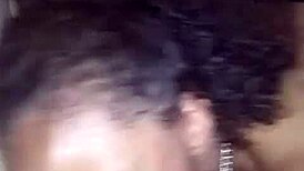 A horny couple watches as a dominant redhead milf gets her pussy pounded doggystyle by monster black cock.