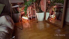 hey watch this beauty stretch her tight ass wide with giant toy gaping it open