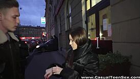 lucky guy casually fucks teen nesti's shaved pussy deep
