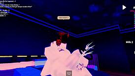 Pounding 18+ Slutty Bitch Bent Over Doggystyle in Freaky Roblox Room