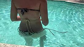 hey milf, wanna hang out poolside in that bikini?