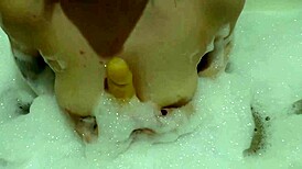 mmm, i love deep sucking this big rubber dick with my gaping ass on display... so sensual.