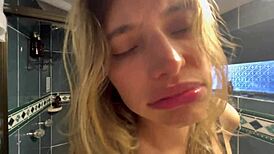 Stepmom's wet pussy betrays her no as i finger her hard