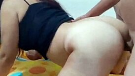 homemade egyptian arab lady's huge tits and curvy ass get roughly fucked anal with cum on ass and tits