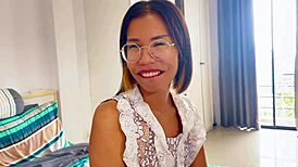 Petite Thai Twink Screams Cumming from Fast Bareback Pounding and Facial