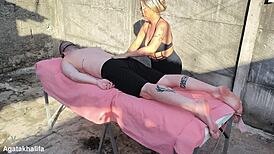 milf mother-in-law gropes huge cock with wet pussy massage intent