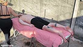milf mother-in-law gropes huge cock with wet pussy massage intent