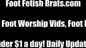 Your addiction to my sweet ebony femdom toes drives her wild with bdsm lust