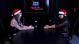 Safada's Boquete Strips Sheer Red Revealing Pro Tits Exhibitionism!