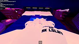 Pounding 18+ Slutty Bitch Bent Over Doggystyle in Freaky Roblox Room