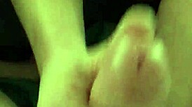 gf milks my big cock first time prostate play handjob cum explosion