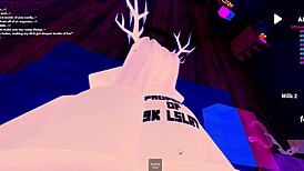 Pounding 18+ Slutty Bitch Bent Over Doggystyle in Freaky Roblox Room