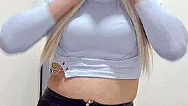 webcam trans crossdresser teases with new toys and outfits in sultry solo show