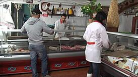 butcher's rough anal pounding in shop unleashes waves of raw ecstasy