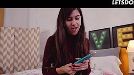 aisha and anya krey, we can't resist licking each other's hairy pussies