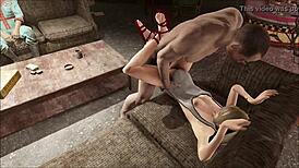 blonde marie rose fucked hard outdoors in public fallout 4 style