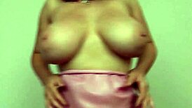 Latex lovely Lexy bounces her giant British boobs everywhere